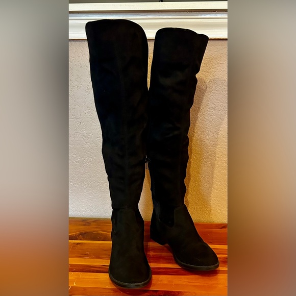 Rebel by Zigi Womens Onya, Round Toe Knee High Fashion Boots, Black, Size 7.5 - Picture 7 of 15
